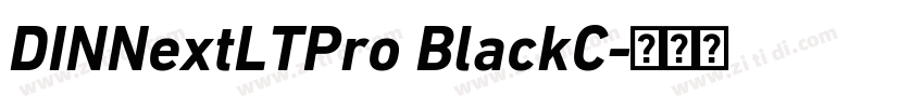 DINNextLTPro BlackC字体转换